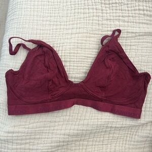 New Bamboo defined bralette xl wine red